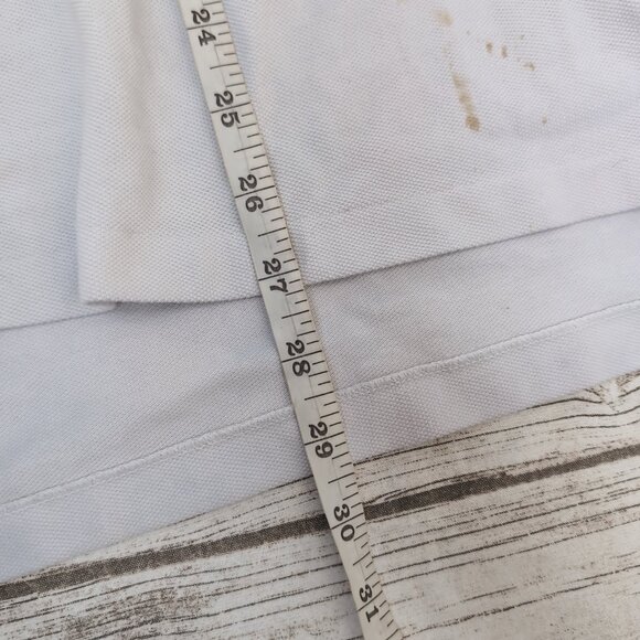 Polo Ralph Lauren Rugby Shirt White Navy Stripe PRLC 67 Patch – Men’s XXL - Picture 7 of 8